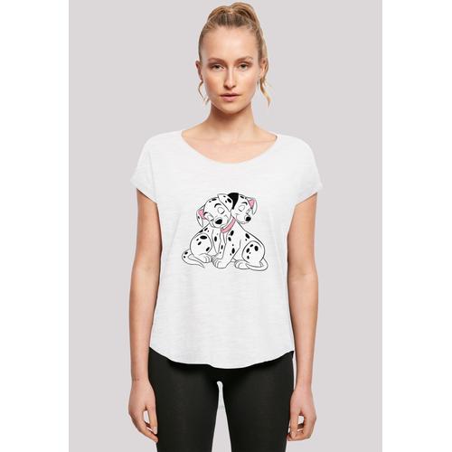 „T-Shirt F4NT4STIC „“101 Dalmatiner Puppy Love““ Gr. M, weiß Damen Shirts Jersey Print“