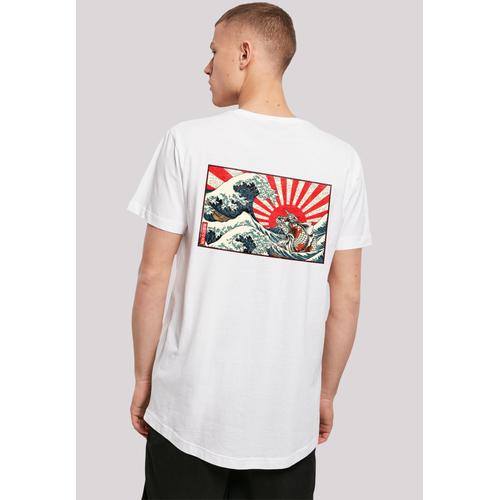 „T-Shirt F4NT4STIC „“Kanagawa Welle Japan““ Gr. XS, weiß Herren Shirts T-Shirts Print“