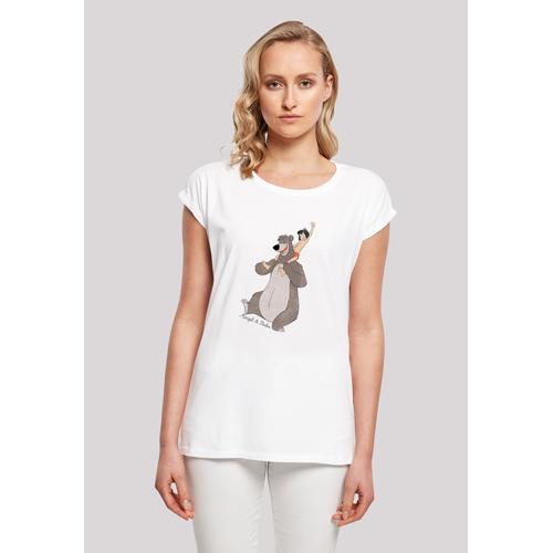 T-Shirt F4NT4STIC ""Dschungelbuch Mogli und Balu"" Gr. L, weiß Damen Shirts Print