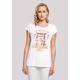 T-Shirt F4NT4STIC "Retro Gaming The Way of the Exploding Fist" Gr. S, weiß Damen Shirts Jersey