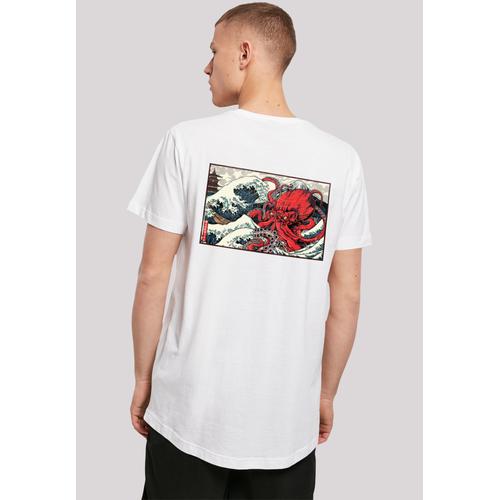 „T-Shirt F4NT4STIC „“Kanagawa Octopus““ Gr. M, weiß Herren Shirts T-Shirts Print“