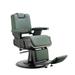 SHERMAN Heavy Duty Barber Chair Reclining Barbershop Styling Chair, Green - 25" (W) x 21" (L) x 45" (H)