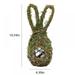 Promotion Clearance Easter Rattan Hanging Ornament Bird Nest Simulation Wreath Rabbit Shape for Canaries Parrots Hanging Door Wreath Festival Gifts