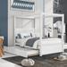 Canopy Bed with Trundle Bed - for Families Limited Space - Full Size