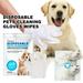 HHei_K Pet No Washing Glove 3 Pcs Pet No Rinse Pet Wipes Pet Disposable Cleaning Massage Gloves Pet Grooming Pet Washing