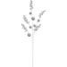 29" Silver Glitter Berries with Ornaments Christmas Spray