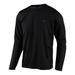 Troy Lee Designs Flowline Solid Mens LS MTB Mountain Bike Jersey Black SM