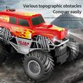 Walmeck Remote Control Car 1: 16 Remote Control Spray Car with LED Lights Simulated Off-Road Vehicle Toy for Kids Boys