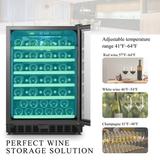 Lanbo Built-in Compressor Wine Cooler With Reversible Door 52 Bottles