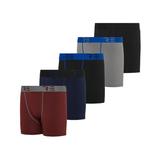 5 Pack: Youth Boys Compression Shorts - Performance Boxer Briefs Athletic Spandex Underwear(4-20)