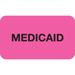 - File Folder Chart Labels MAP1340 Medicaid Insurance Providers Stickers Fluorescent Pink/Black 1-1/2 x 7/8 250 per Box