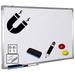 36 x 24 Inches Magnetic Dry Erase Whiteboard with Pen Tray Marker Magnets and Dry Eraser