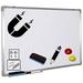 24 x 18 Inches Magnetic Dry Erase Whiteboard with Pen Tray Marker Magnets and Dry Eraser