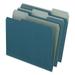 Pendaflex Earthwise by Pendaflex 100% Recycled Colored File Folders 1/3-Cut Tabs: Assorted Letter Size 0.5\\ Expansion Blue 100/Box