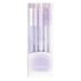Temacd 5Pcs/Box 0.5mm Gel Pen Press Type Detachable with Clip Quick Drying Assorted Stationery Gradient Color Plastic Writing Pen School Supplies