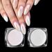 PrettyDiva Pearl Chrome Nail Powder - 2 Colors Pearl Powder Ice Transparent Aurora Chrome Nail Powder High Gloss Pearlescent Iridescent Glitters Powder Metallic Pigment for Nails