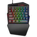 LIWEN T19 Wired Keyboard High Response Elastic Ergonomic One-handed 35 Keys Gaming Keyboard for Gamers