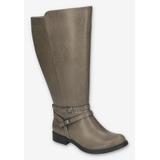 Wide Width Women's Bay Boot by Easy Street in Grey (Size 8 1/2 W)