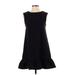 Pilcro and The Letterpress Casual Dress - A-Line High Neck Sleeveless: Black Solid Dresses - Women's Size X-Small