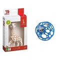 Vulli Sophie La Giraffe Fresh Touch 516910 Dose & Bright Starts, Oball Rattle, Blau - Flexibles und leicht Greifbares Design, für Kinder jeden Alters