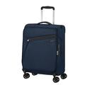 Samsonite Litebeam Spinner S, Hand Luggage, 55 cm, 39 L, Midnight Blue, Blue (Midnight Blue), Spinner S (55 cm - 39 L), Carry-on Luggage