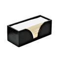 Countertop Multifold Paper Towel Dispenser - Black Bamboo Wood Folded Paper Towel Holder - For Multifold, Trifold & Z Fold Hand Napkins Folded Size 9.7" x 3.7" Or Smaller