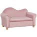 Harriet Bee Falah Club Chair w/ Ottoman Wood in Pink | 19 H x 33 W x 16.25 D in | Wayfair EF8B94D812B54D5C9C6780C4260D5C93