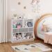 Harriet Bee Bookshelf Wood in Brown/White | 36.6 H x 36.6 W x 15.4 D in | Wayfair D7DC3BAA4AF74089983D9F0A3878ADBB