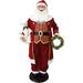The Holiday Aisle® Hephzipah Dancing Santa w/ Bear & Wreath | 57.87 H x 22.05 W x 15.35 D in | Wayfair 8881363A18C94496AC8F681955B96B9B