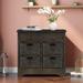 Gracie Oaks Yalena Accent Chest Wood in Gray | 28.02 H x 28.02 W x 11.82 D in | Wayfair D037E6FDB1DE4D71AD44763B1F8D580C