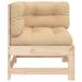 Auzair Millwood Pines Corner Sofa w/ Cushions Solid Wood Pine Wood in Brown | 27.8 H x 24.4 W x 24.4 D in | Outdoor Furniture | Wayfair
