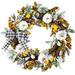 The Holiday Aisle® 24" Wreath Silk/Cotton | 24 H x 24 W x 4.75 D in | Wayfair 3869E047EDDA4E8FAAAB76DC83D0E114