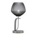 Everly Quinn Graddy Metal Table Lamp Glass/Metal in Gray | 19 H x 9 W x 9 D in | Wayfair D09584404C014469B12AEA7EB8DDEE03