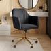 Willa Arlo™ Interiors Eramus Velvet Commercial Use Task Chair Upholstered in Gray/Black/Yellow | 32.28 H x 24.02 W x 24.02 D in | Wayfair