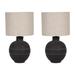 Wade Logan® Ayverie 18" Ceramic Table Lamp Ceramic in Gray | 18 H x 9 W x 9 D in | Wayfair F232FABB3F834696B35613224C61DF86