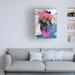 Winston Porter Floral Urban Bouquet 4 On Canvas by Porter Hastings Print Canvas, Cotton in White | 19 H x 14 W x 2 D in | Wayfair