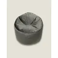 Kaikoo Grey Velvet Beanbag Chair, Grey