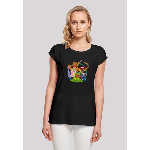 "T-Shirt F4NT4STIC ""Disney Die Muppets Kermit der Frosch Fozzie"" Gr. 5XL, schwarz Damen Shirts Jersey"