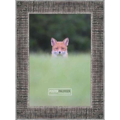 23x32 Distressed/Aged Black Complete Wood Picture Frame with UV Acrylic, Foam Board Backing, & Hardware