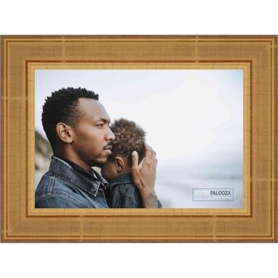 34x24 Traditional Gold Complete Wood Picture Frame with UV Acrylic, Foam Board Backing, & Hardware