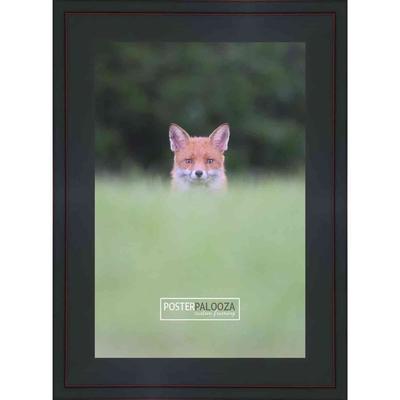 11x13 Contemporary Black Complete Wood Picture Frame with UV Acrylic, Foam Board Backing, & Hardware