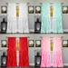 SAYFUT 2PC Cascade Curtain Panel Sheer Ruffled Window Curtain Panel Drapes Set