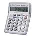 CACAGOO Musical Desktop Calculator 12-Digits LCD Display Electronic Calculator Counter Big Buttons with Music Piano Play Time Date Show Alarm Clock Function for Office Business Classroom Home Suppli