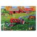 IH McCormick Farmall C Tractor with Farmers & Animals Embossed Metal Sign 16.75in x 12in 42004-B