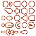 24 Pieces Polymer Clay Cutter Set Shapes Earrings Polymer Clay Jewelry Clay Earring Cutters