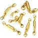 5pcs/lot Metal Copper Magnetic Clasps with Lobster Clasp for Leather Bracelets Necklace Connectors for Jewelry Making Supplies (Gold 5mm)