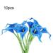 Calla Lily Flowers 10 Pcs Artificial Calla Lily Flowers Fake Lily Flowers Wedding Home Kitchen Outdoor Bouquet Multi-Colors Decor