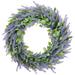 MIARHB Artificial Wreath Door Wreath 17 Lavender Spring Wreath Nearly Natural Round Wreath for the Front Door Home DÃ©cor