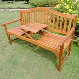 International Caravan Royal Fiji 5 ft. Garden Bench with Table