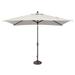 6.6 x 10 ft. Catalina Rectangle Push Button Umbrella - Natural